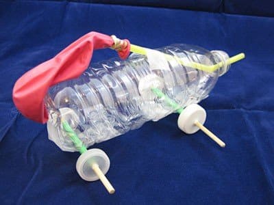 balloon-car-bottle - CurioBuddy Baloon powered car