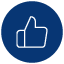 - CurioBuddy Thumbs-up icon for features on CurioBuddy