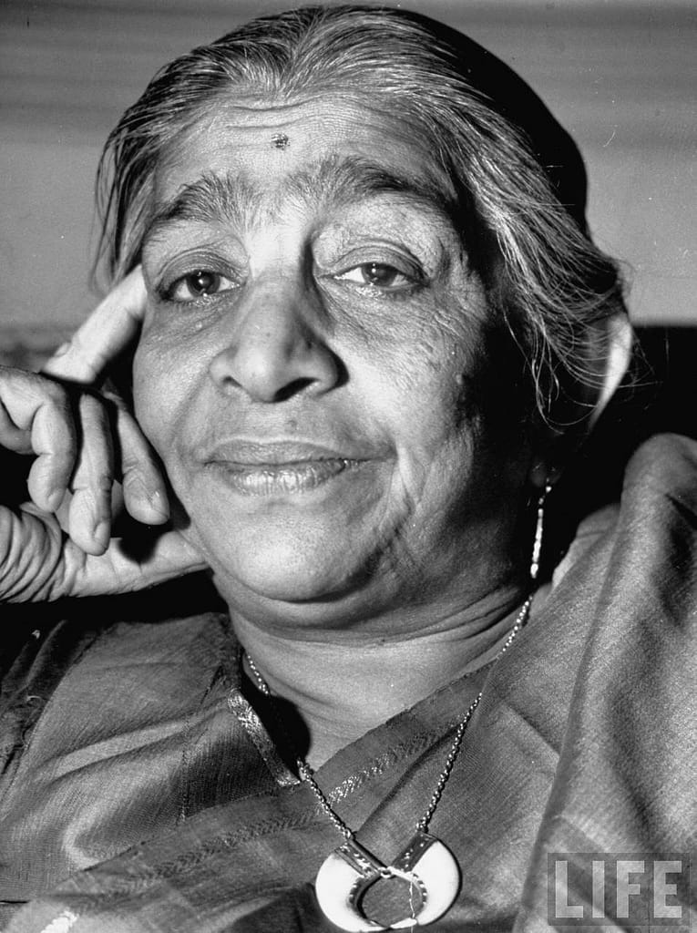 Portrait of Sarojini Naidu - Bombay 1946 - CurioBuddy Sarojini naidu